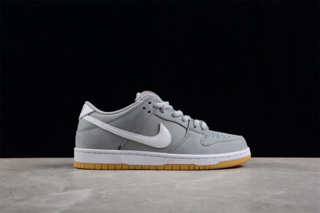 Nike SB Dunk Low Pro ISO Orange Label Wolf Grey Gum - Image 5