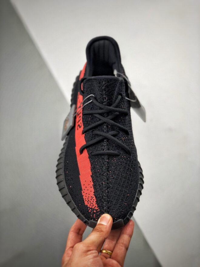 Adidas Yeezy Boost 350 V2 Core Black Red - Image 5