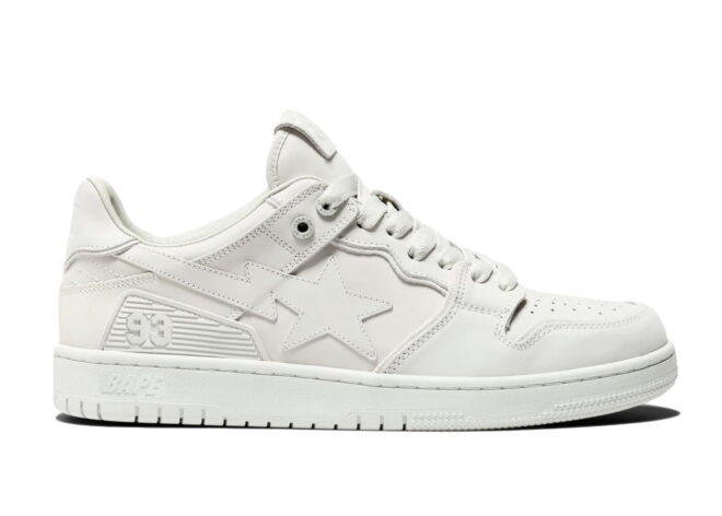 A Bathing Ape Bape SK8 STA Triple White - Image 2