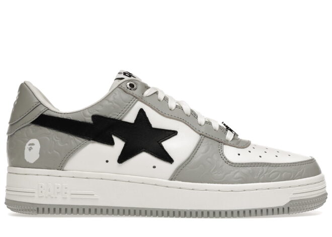 A Bathing Ape Bape STA Low Grey Black - Image 2