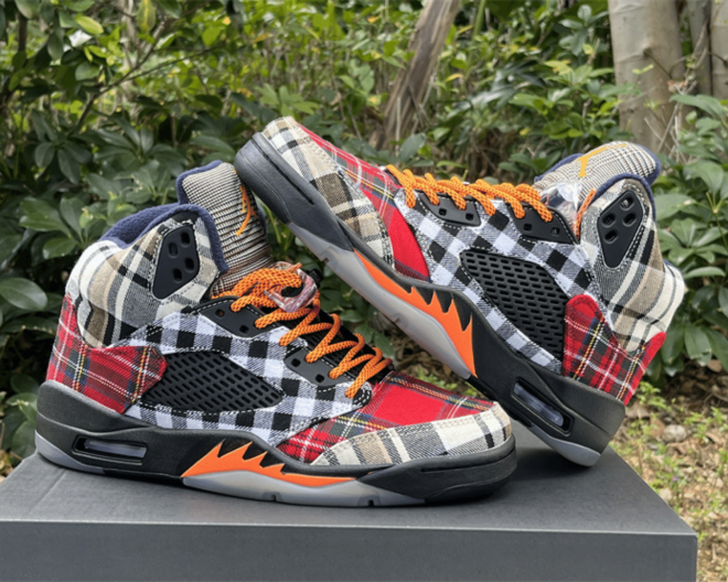 AIR JORDAN 5 RETRO  'PLAID' - Image 7