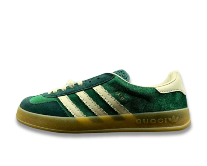 Adidas x Gucci Gazelle Green Sneakers - Image 2