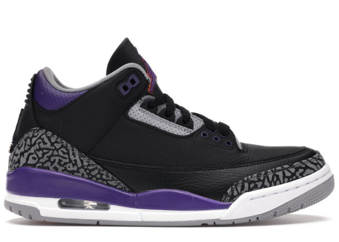 Jordan 3 Retro Black Court Purple - Image 2