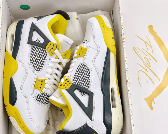 Women's Air Jordan 4 Vivid Sulfur - Image 6