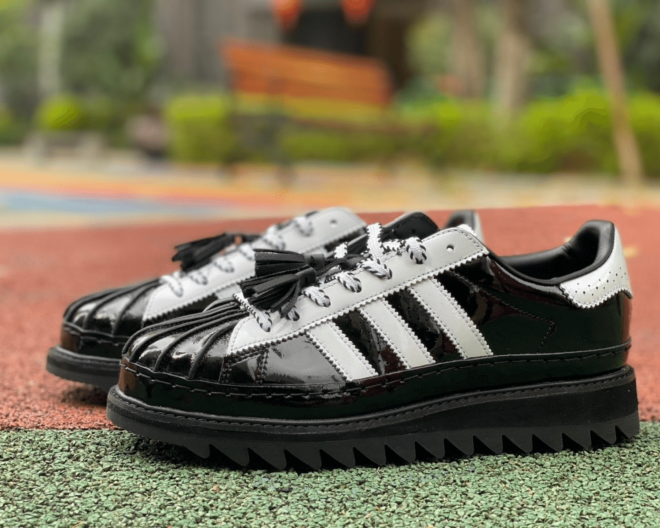 CLOT x adidas originals Superstar Core Black - Image 8