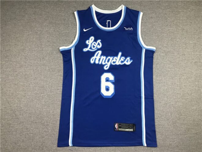 Lakers James No. 6 Cailan Jersey - Image 4