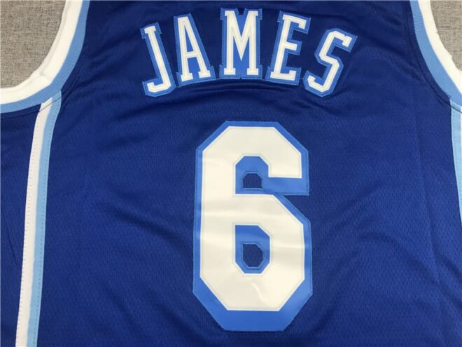 Lakers James No. 6 Cailan Jersey - Image 2