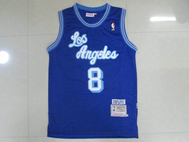 Lakers Retro No. 8 Kobe Blue - Image 5