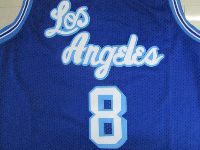 Lakers Retro No. 8 Kobe Blue - Image 6