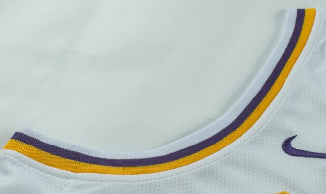 Lakers No. 23 White Embroidered Version - Image 4