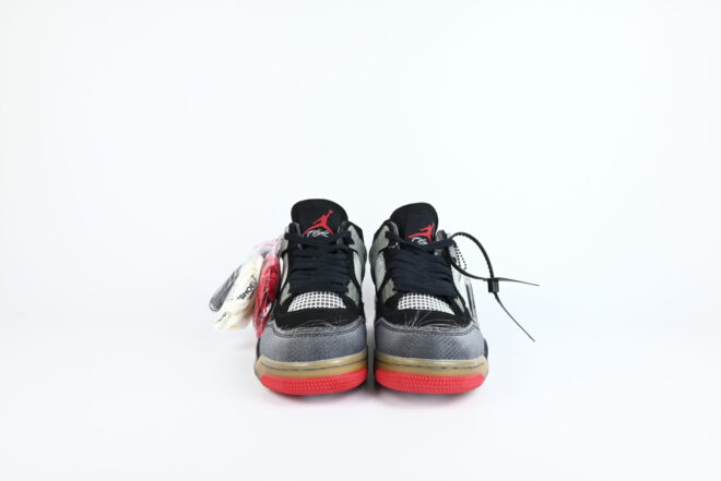 Off-White x Air Jordan 4 Bred - Image 3