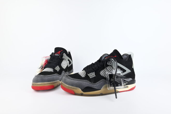 Off-White x Air Jordan 4 Bred - Image 5