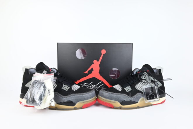 Off-White x Air Jordan 4 Bred - Image 7