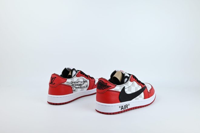 Travis Scott x Air Jordan 1 Retro Low Custom Red - Image 5