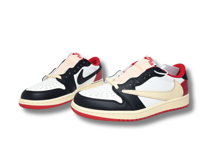 Fragment x Travis Scott x Air Jordan 1 TS White Black University Red - Image 4