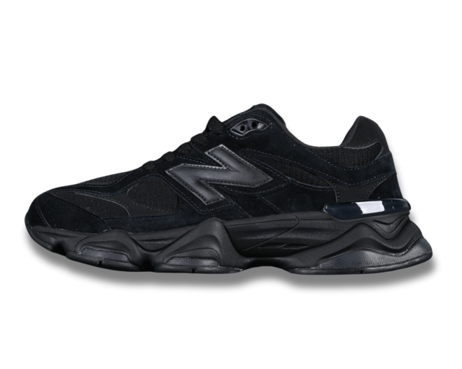 New Balance 9060 Triple Black Patent - Image 2