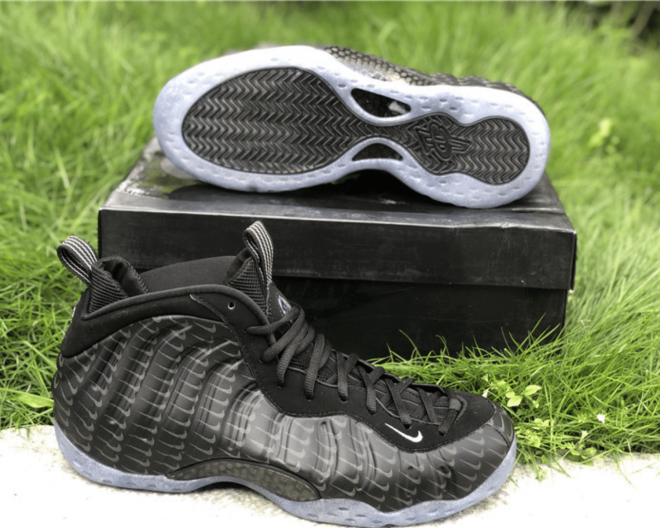 Nike Air Foamposite All-Over Swoosh Black - Image 7