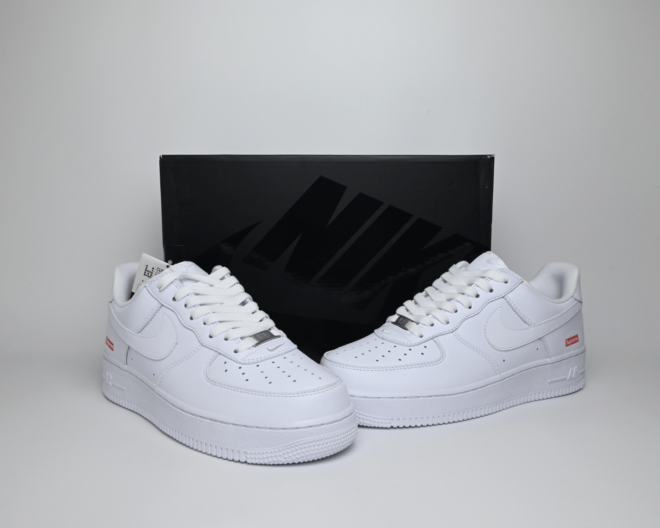 Nike Air Force 1 Low Supreme White - Image 6