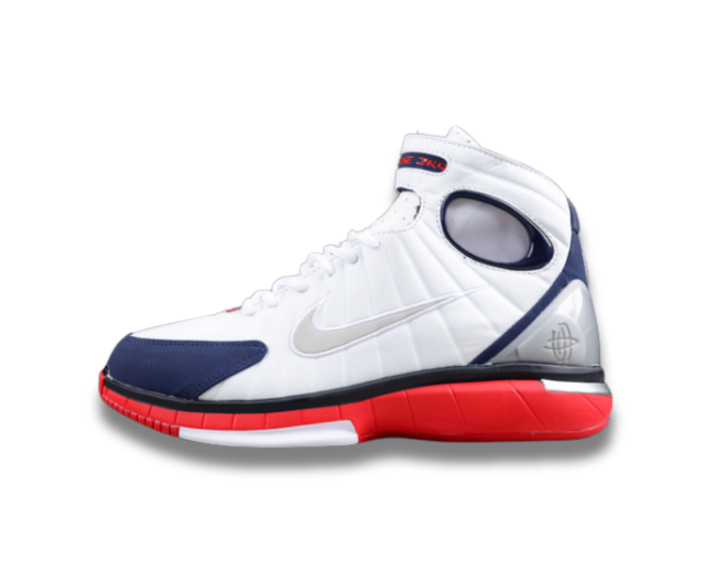 Nike Air Zoom Huarache 2k4 White Red Navy - Image 3