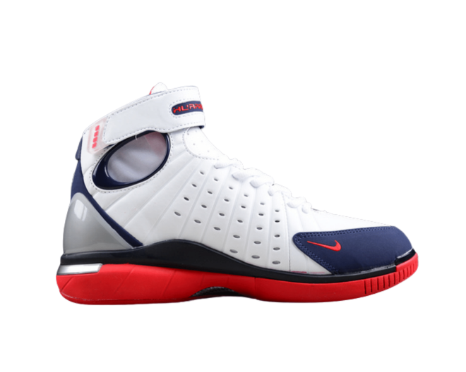 Nike Air Zoom Huarache 2k4 White Red Navy - Image 2