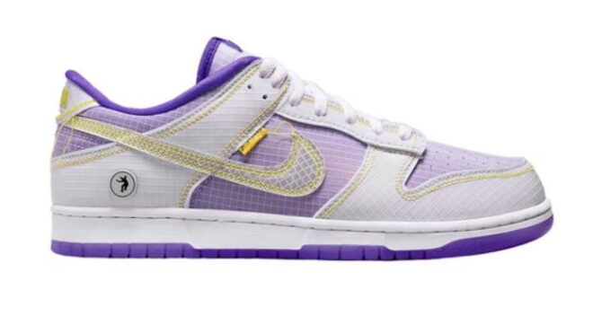 Nike Dunk Low Union Passport Pack Grey Purple - Image 2