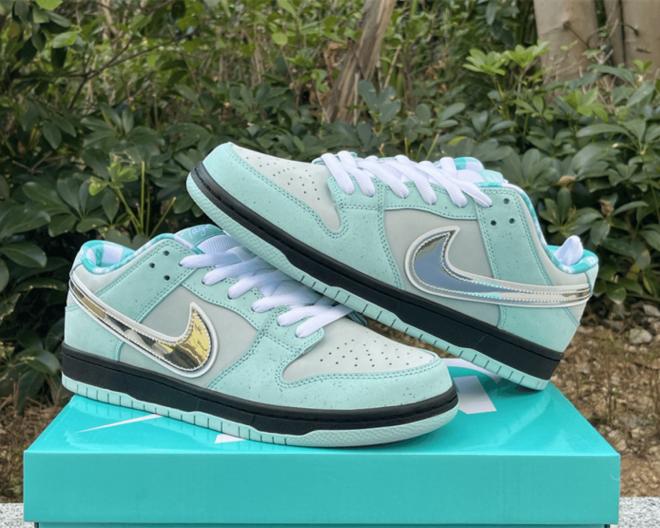 Nike SB Dunk Diamond Lobster Tiffany Customs - Image 5