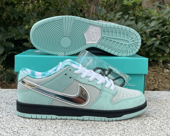 Nike SB Dunk Diamond Lobster Tiffany Customs - Image 6