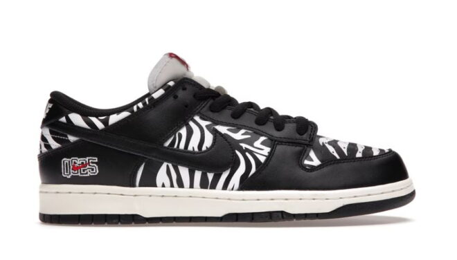 Nike SB Dunk Low Quartersnacks Zebra - Image 2