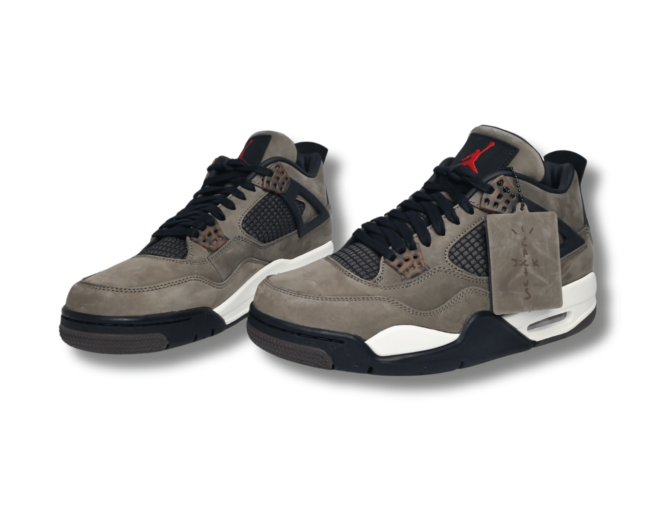 Travis Scott Taupe Haze Olive Jordan 4's - Image 5