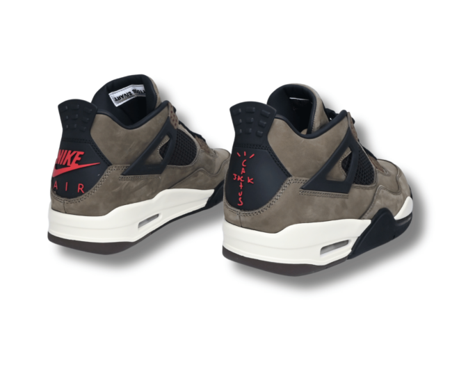 Travis Scott Taupe Haze Olive Jordan 4's - Image 3