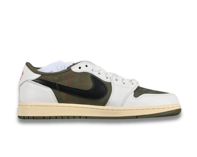 Travis Scott x Air Jordan 1 Low OG Medium Olive - Image 8