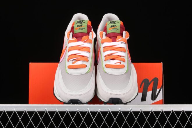 Nike LD Waffle Sacai CLOT Net Orange Blaze - Image 5