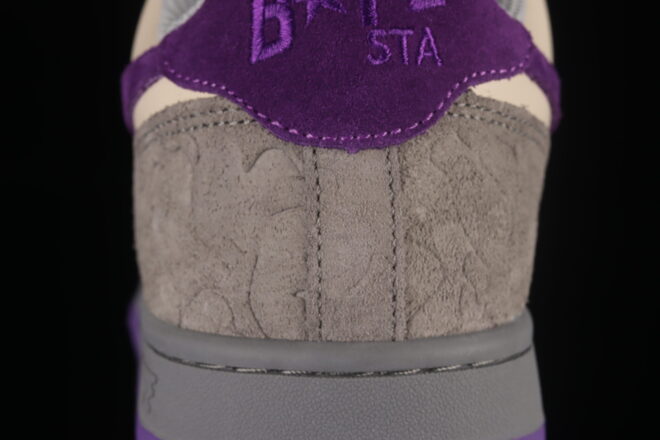 A Bathing Ape Bape STA Sk8 Gray Purple - Image 4