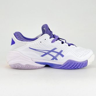 Women’s ASICS Court FF 3 White and Purple.||||||||