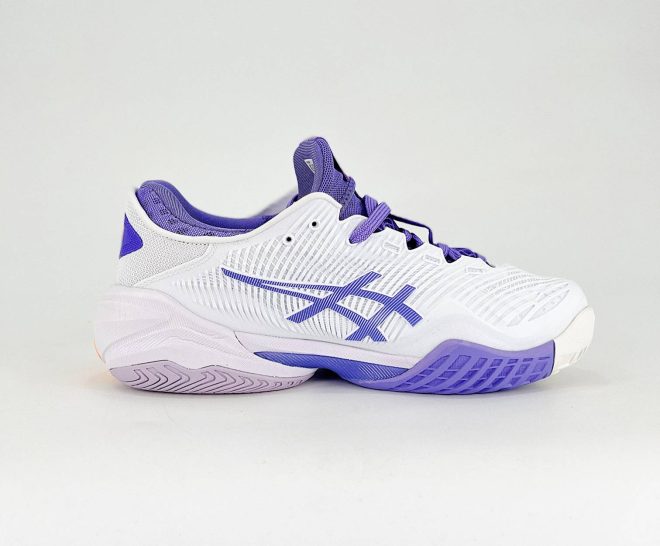 Women’s ASICS Court FF 3 White and Purple.||||||||