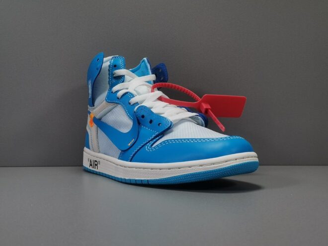 Air Jordan 1 Retro High Off-White University Blue Extended Size - Image 13