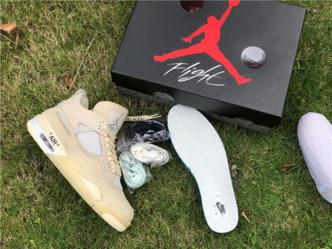 Air Jordan 4 Retro Off-White Sail - Image 18