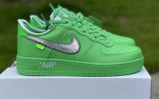 Nike Air Force 1 Low Off-White Light Green Spark - Image 10