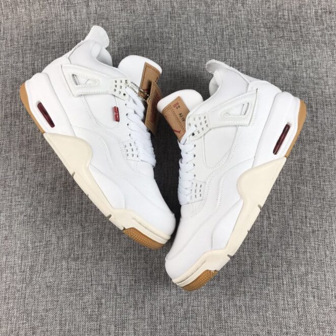 Levi's x Air Jordan 4 Retro 'White Denim' - Image 5