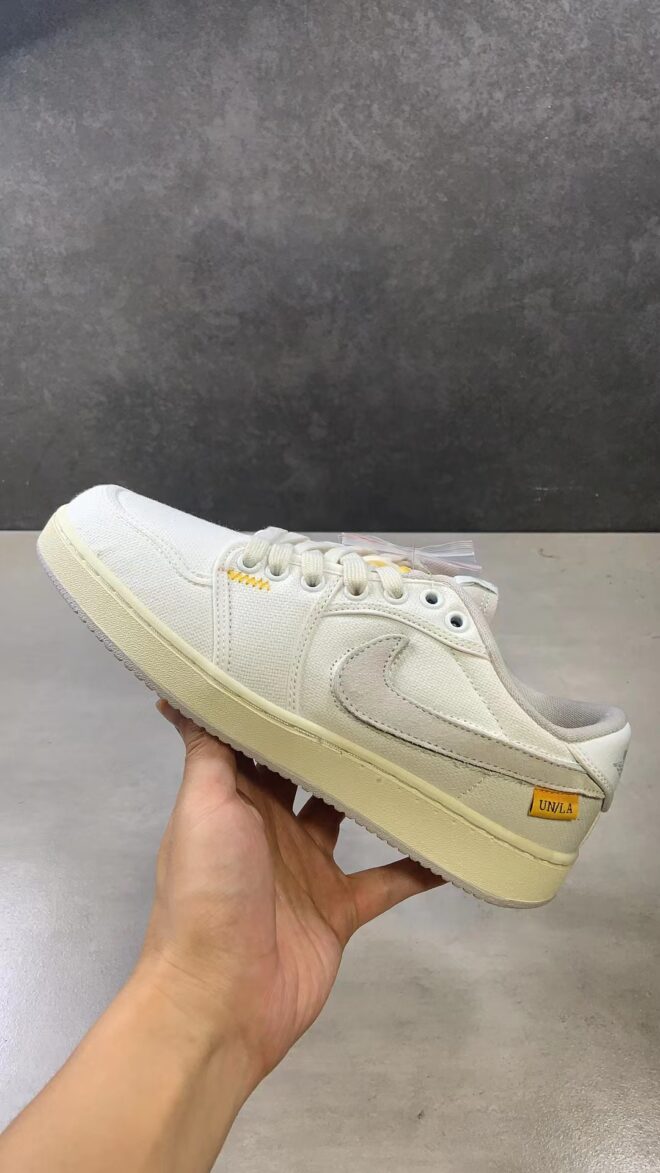 Air Jordan 1 Retro AJKO Low SP Union White Canvas - Image 8