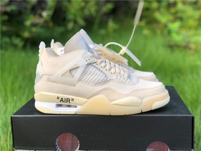 Jordan 4 Retro Off-White Sail Extended Size - Image 10