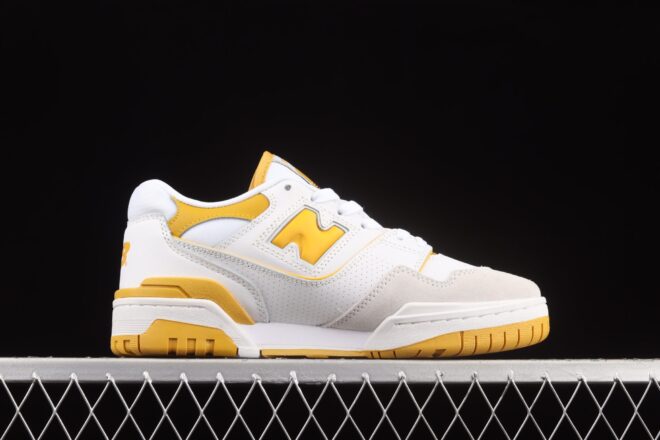 New Balance 550, Sea Salt Varsity Gold - Image 3