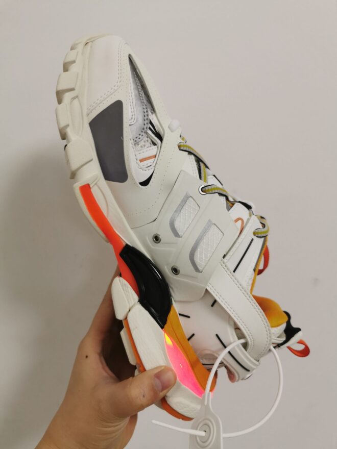 Balenciaga Track LED Sneaker White/Orange - Image 3