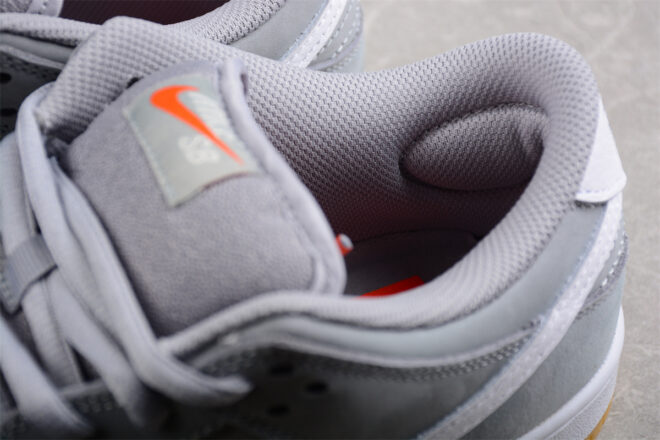 Nike SB Dunk Low Pro ISO Orange Label Wolf Grey Gum - Image 8