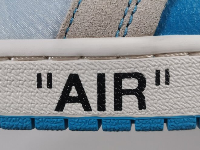 Air Jordan 1 Retro High Off-White University Blue Extended Size - Image 14