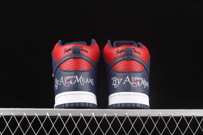 Nike SB Dunk High, Supreme By Any Means Navy - Image 7