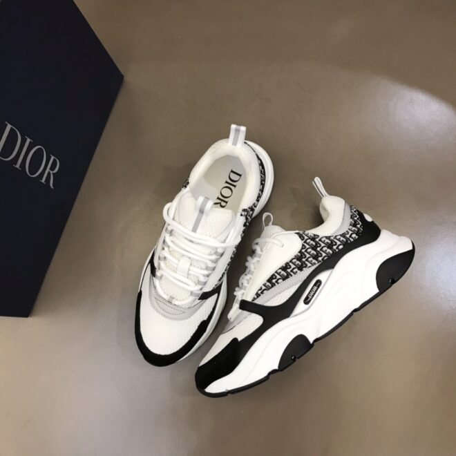 DIOR B22 Sneaker White Black Gray - Image 6