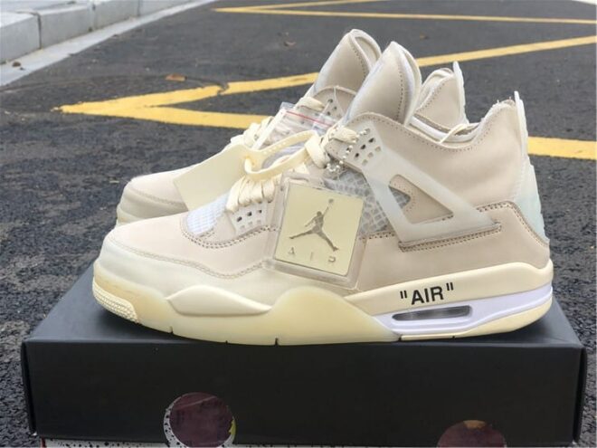 Air Jordan 4 Retro Off-White Sail - Image 20