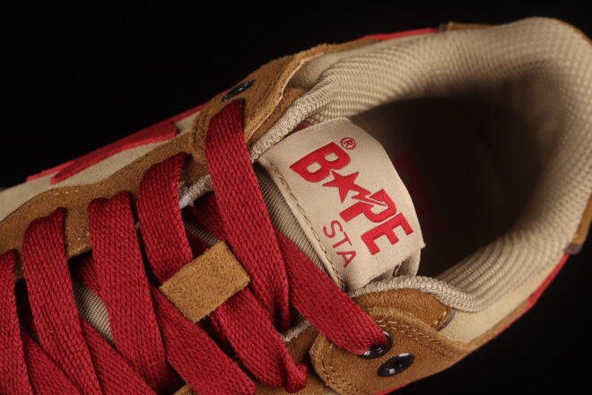 A Bathing Ape Bape SK8 STA Light Red - Image 3