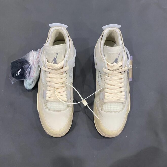 Air Jordan 4 Retro Off-White Sail - Image 8